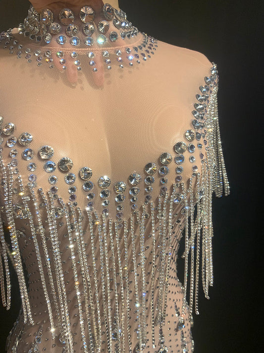 Loìc Diamond Crystal Dress